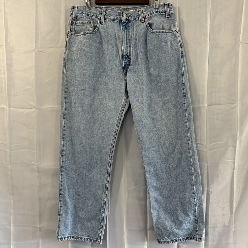 Vintage Levis 505 Men 38x30 Fits 36x29.5 Red Tab 100% Cotton Thrashed Y2K